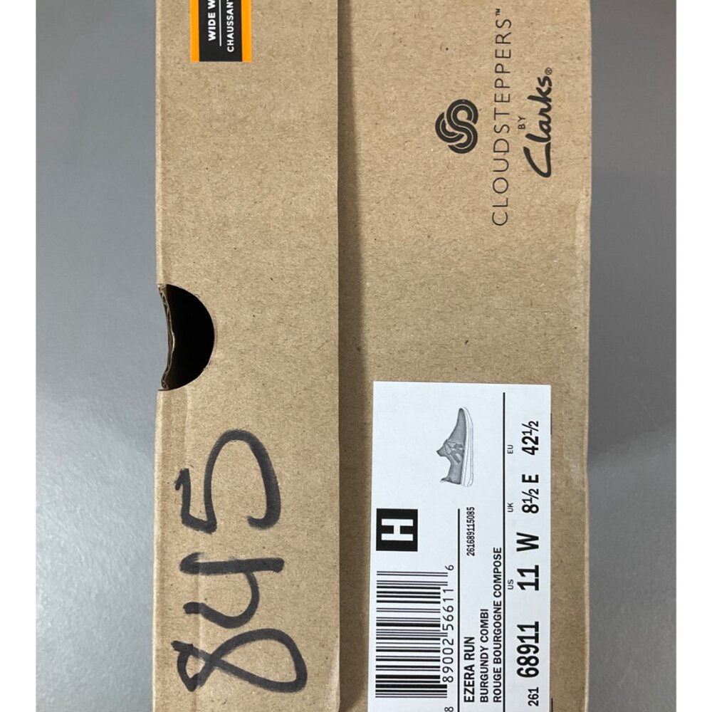 Clarks Ezera Run Women's Athletic Sneakers, Burgundy - Comfort & Style - Picture 12 of 12